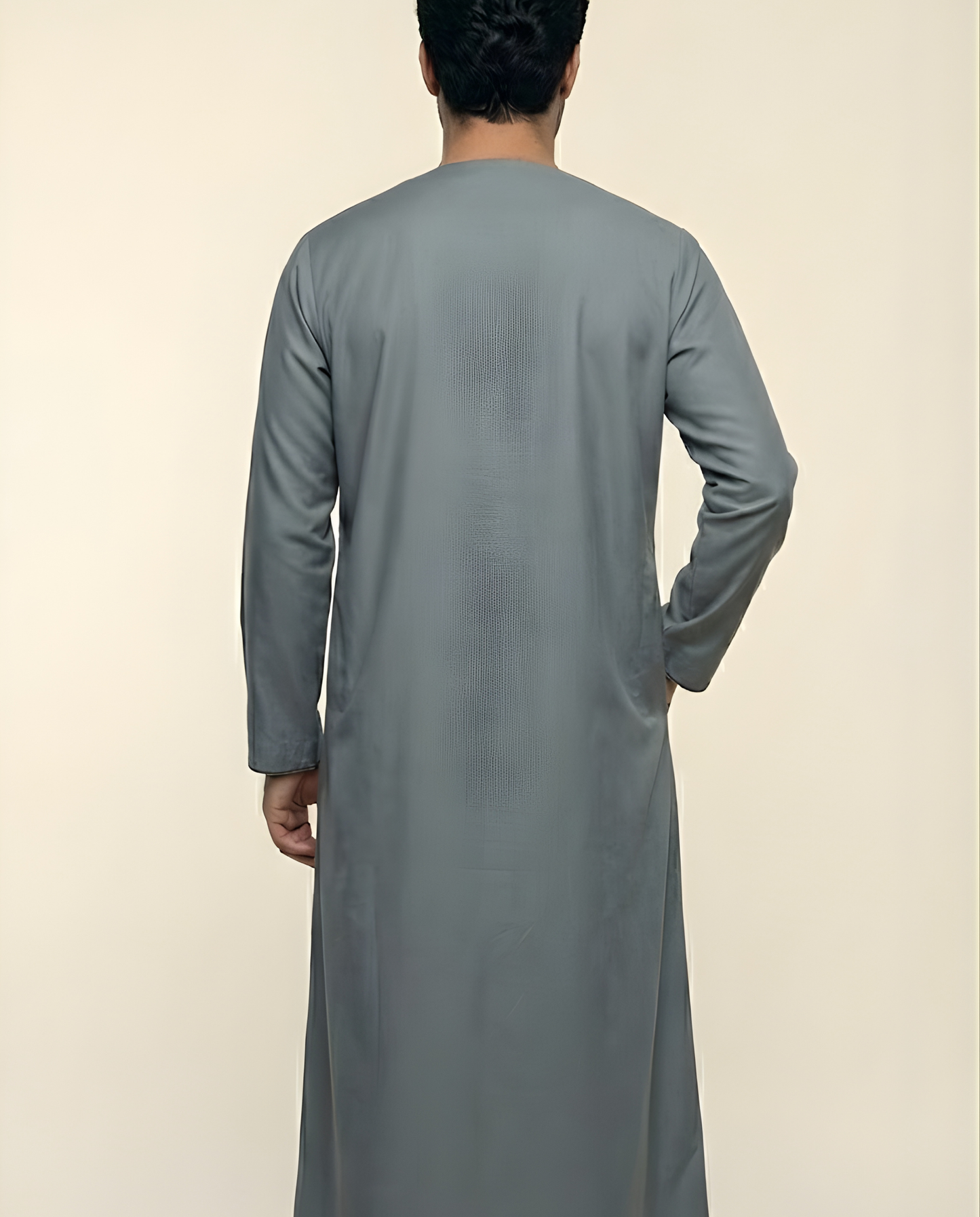 Grey Emarati Embroidery Thobes Men’s