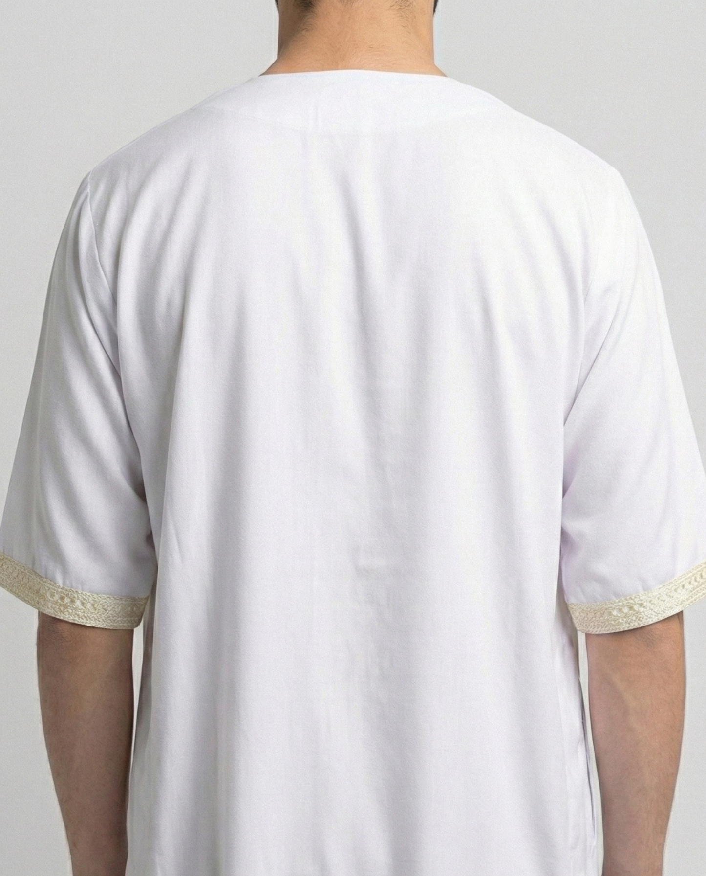White Gold Moroccan Thobes Kids