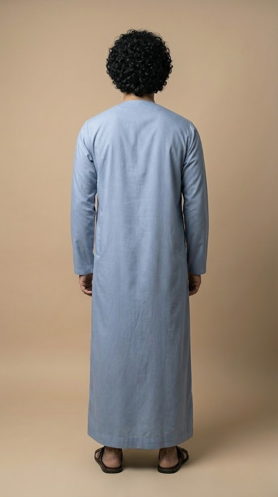 Light Blue Emarati Plain Thobes Men’s