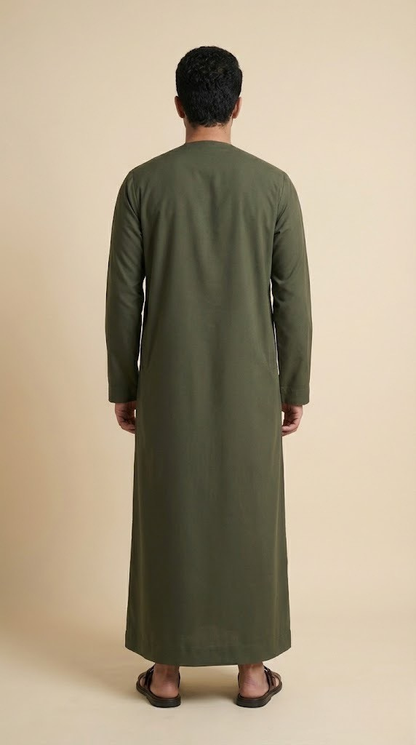 Green Emarati Plain Thobes Men’s
