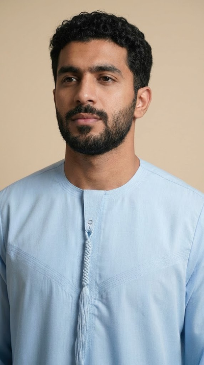 Sky Blue Emarati Plain Thobes Men’s