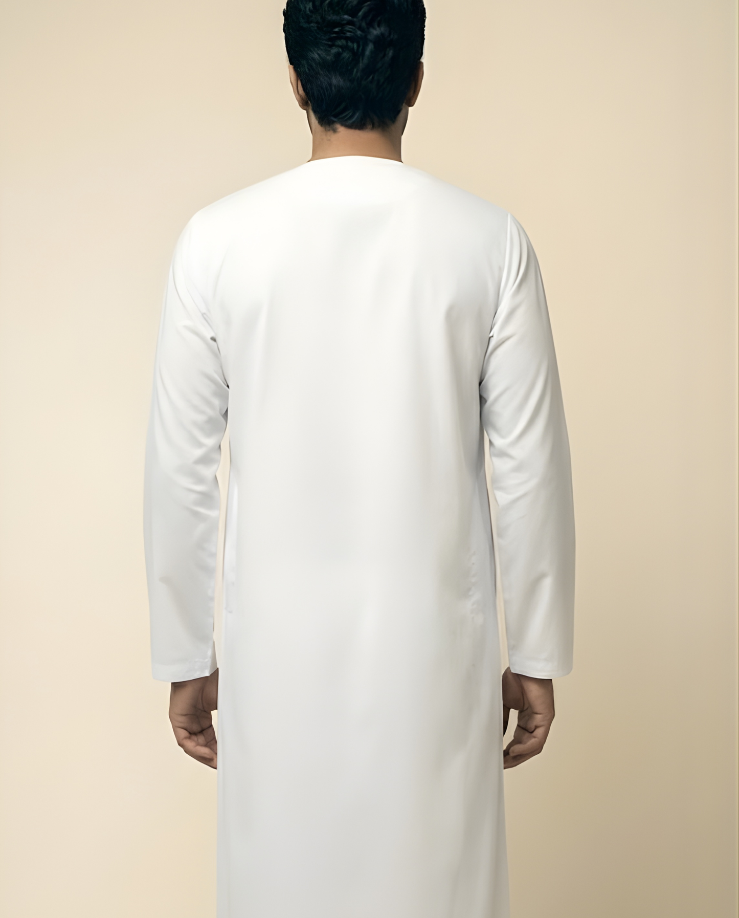White Emarati Embroidery Thobes Men’s
