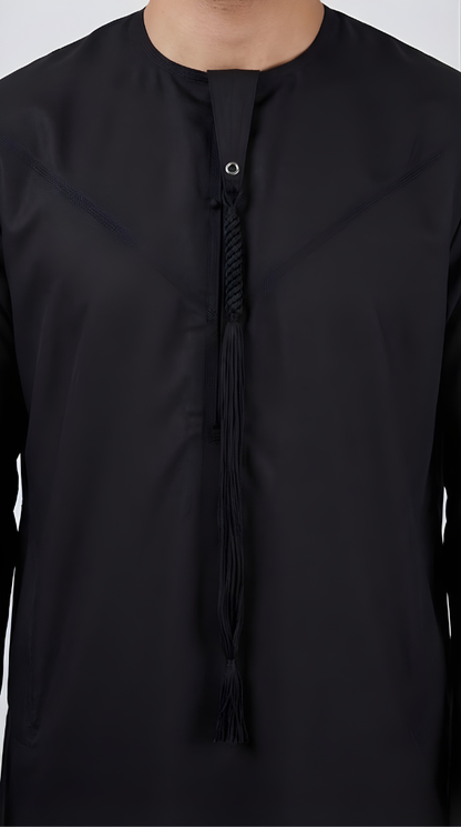 Black Emarati Plain Thobes Men’s