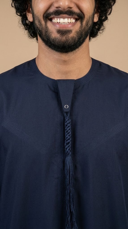 Dark Blue Emarati Plain Thobes Men’s