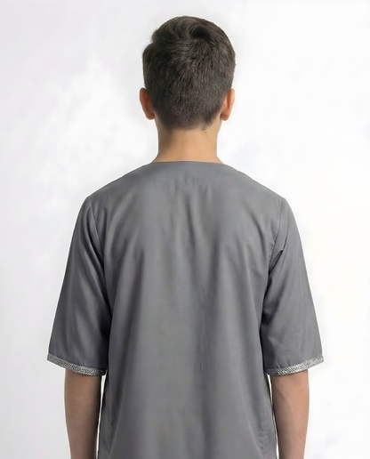 Dark Grey Moroccan Thobes kids