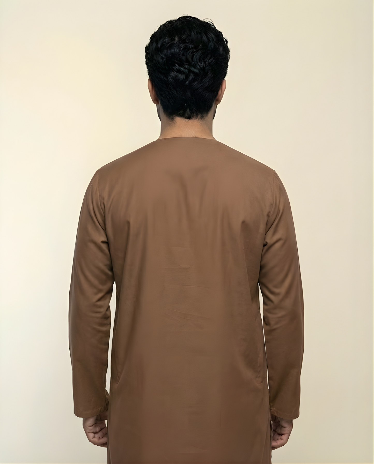 Tan with Gold Emarati Embroidery Thobes Men’s