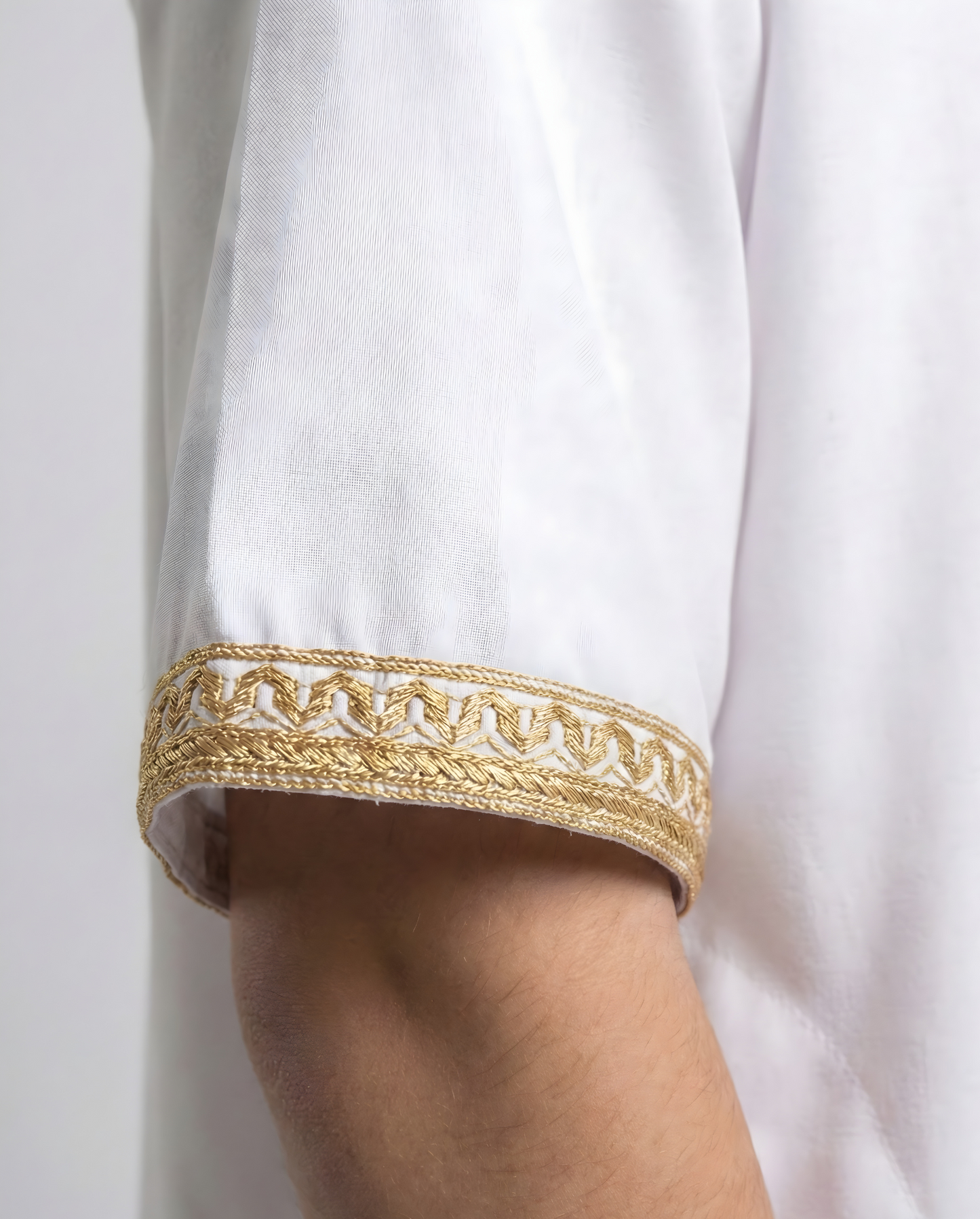 White Moroccan Thobes Kids