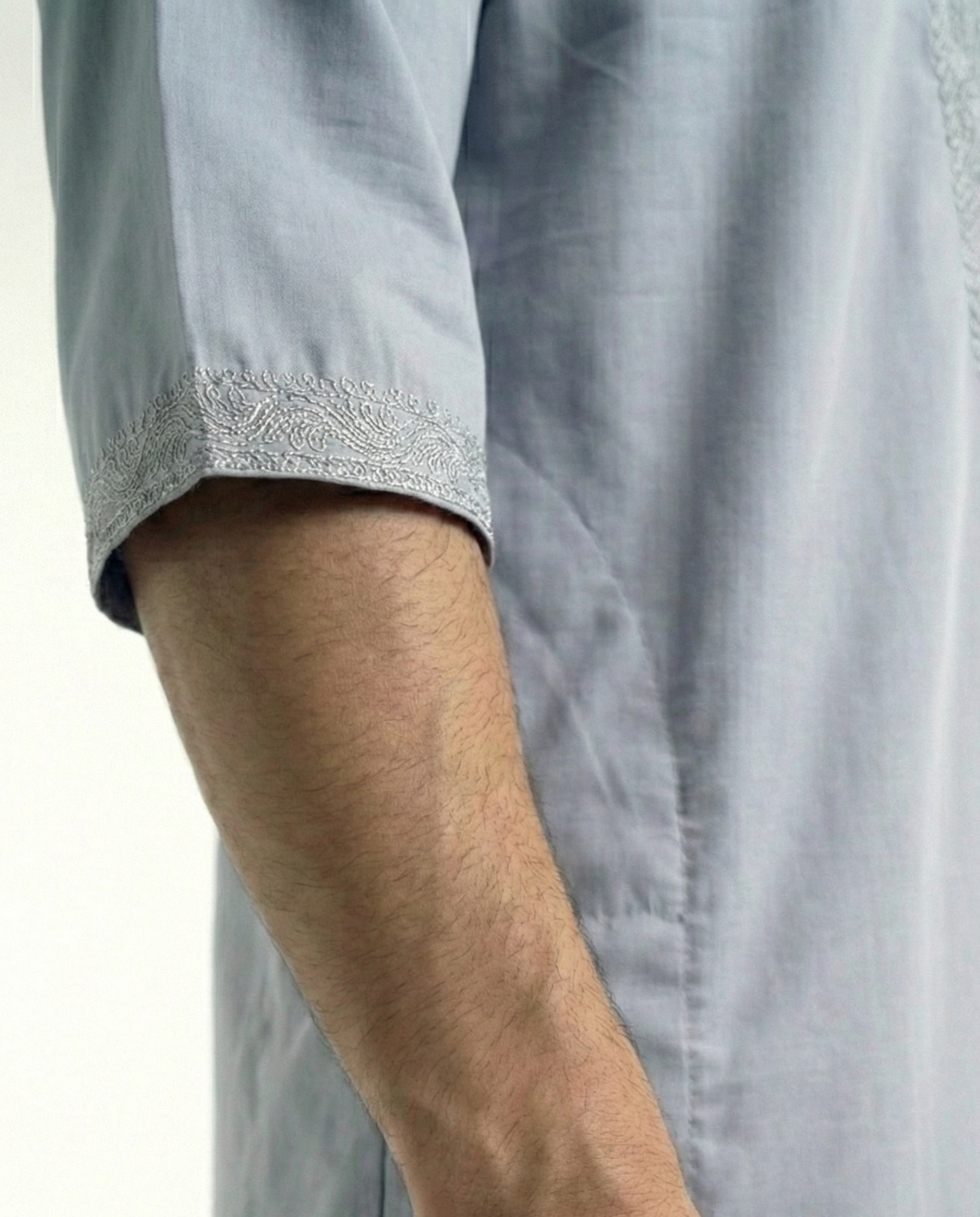 Grey Moroccan Thobes Men
