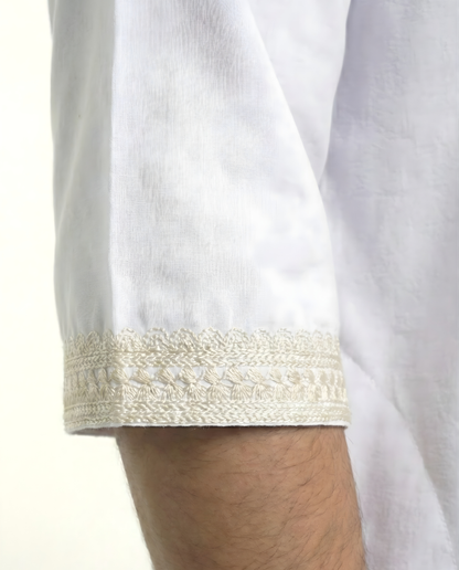 White Moroccan Thobes Men
