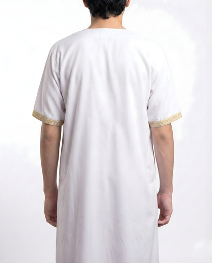 White Moroccan Thobes Kids