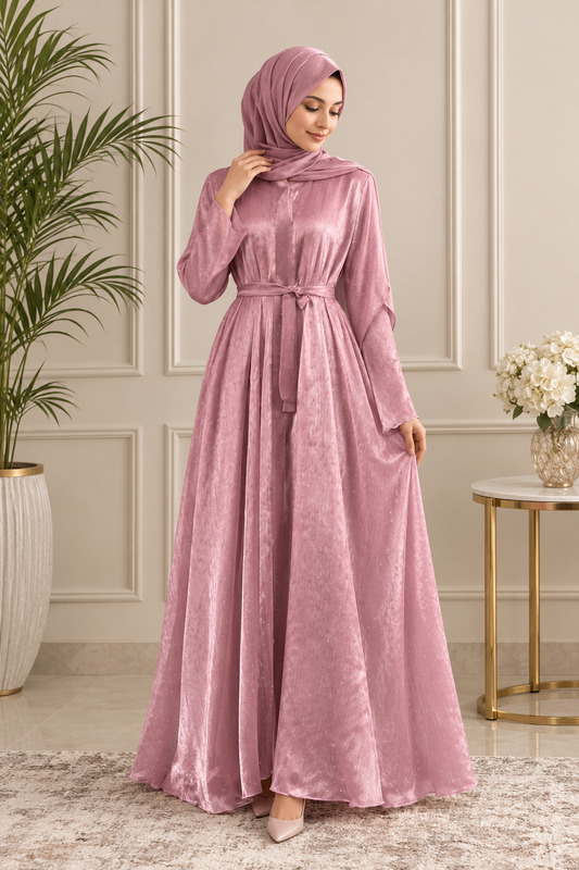 Rose Pink Princess Abaya