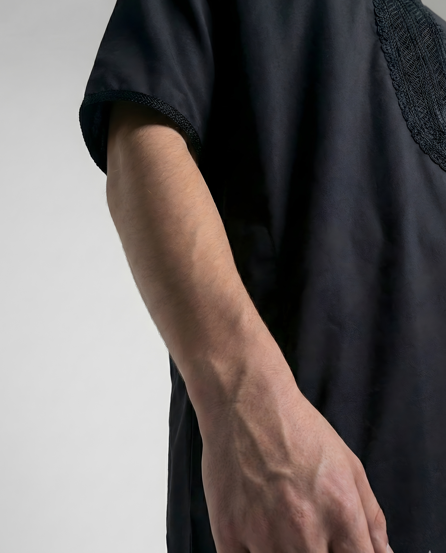 Black Moroccan Thobes Kids