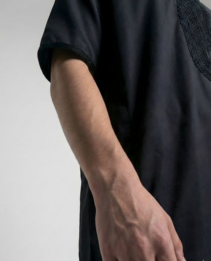 Black Moroccan Thobes Kids