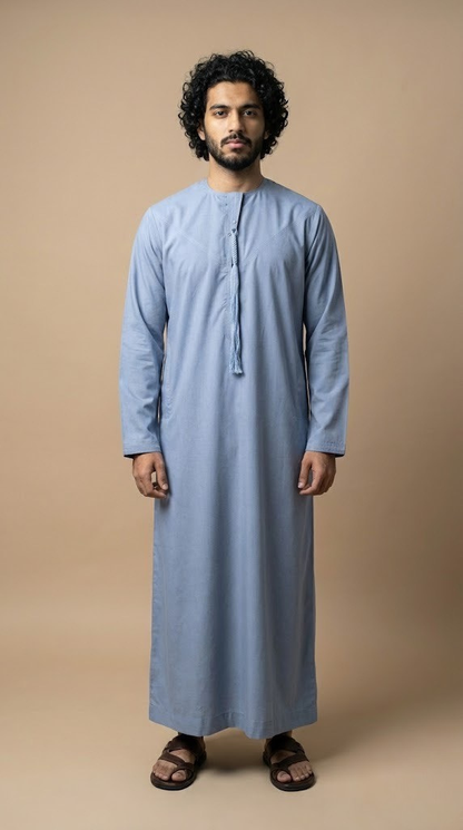 Light Blue Emarati Plain Thobes Men’s