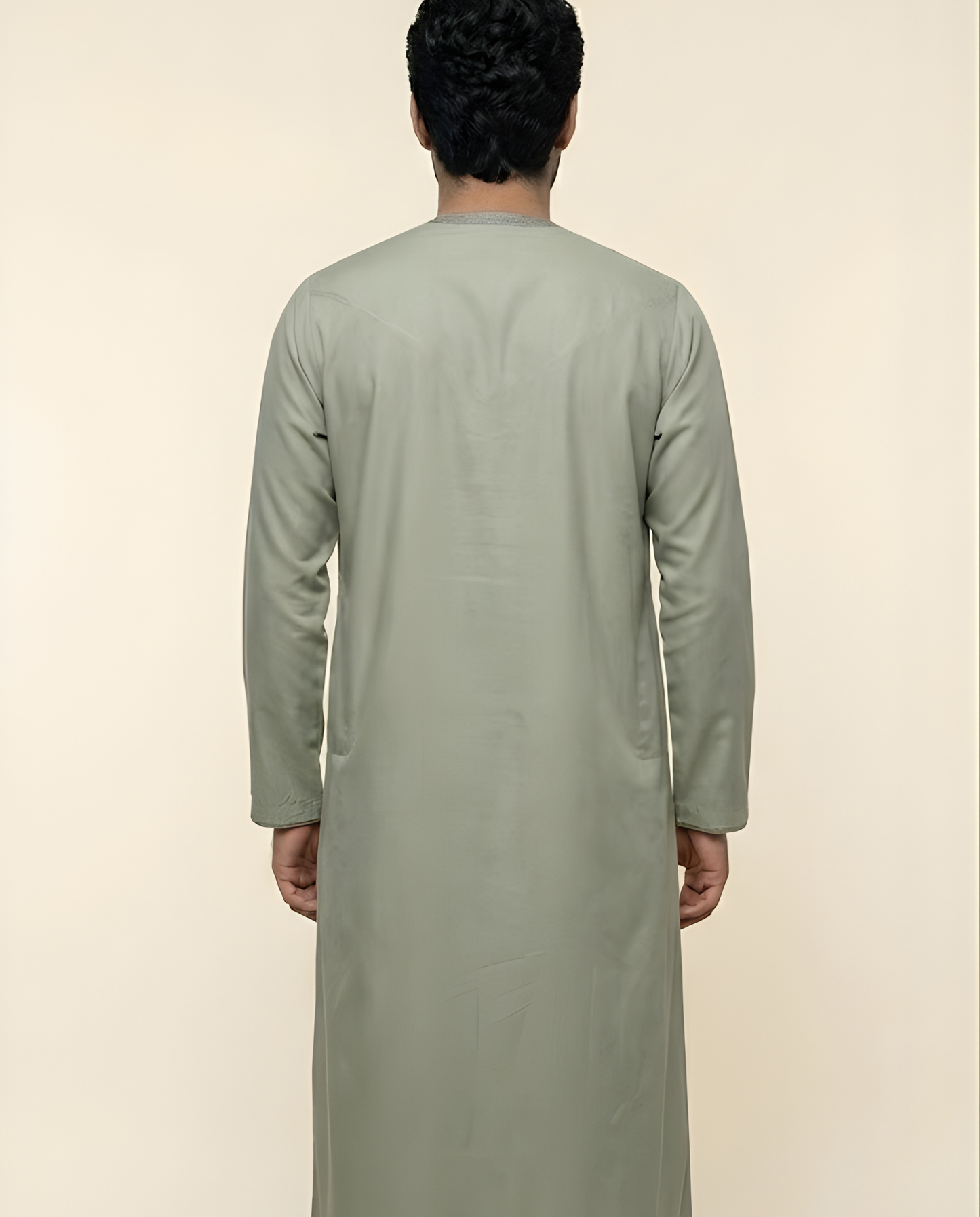 Sage Green Emarati Embroidery Thobes Men’s